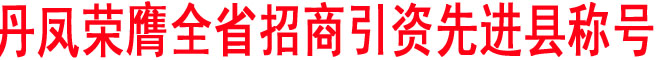 丹鳳榮膺全省招商引資先進縣稱號