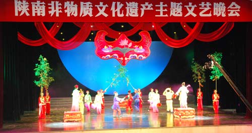 洛南國省兩項非遺節目成功出演陜西省人民劇院