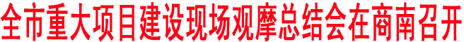 商洛市重大項(xiàng)目建設(shè)現(xiàn)場觀摩總結(jié)會(huì)在商南召開