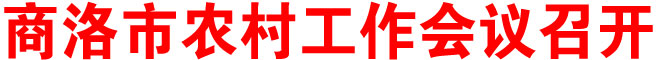 商洛市農(nóng)村工作會(huì)議召開(kāi)