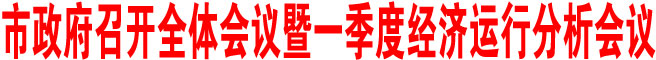 商洛市政府召開全體會議暨一季度經濟運行分析會議