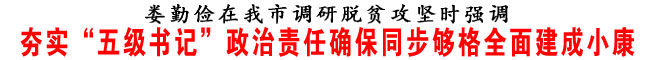 夯實“五級書記”政治責任確保同步夠格全面建成小康