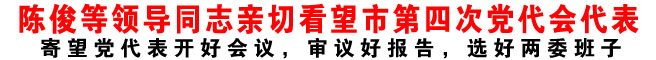陳俊等領(lǐng)導(dǎo)同志親切看望市第四次黨代會代表