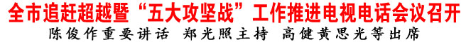 全市追趕超越暨“五大攻堅戰(zhàn)”工作推進電視電話會議召開