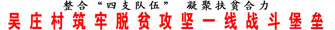 吳莊村筑牢脫貧攻堅一線戰斗堡壘